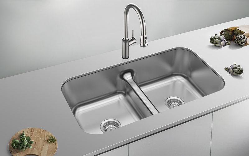 deep stainless steel sink