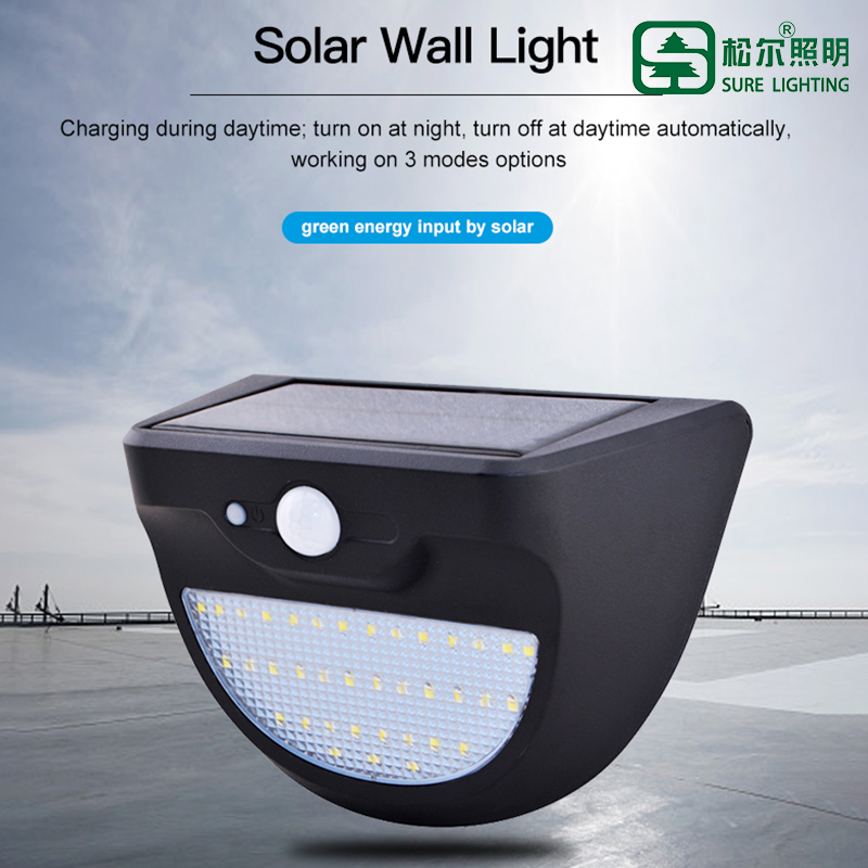 led solar wall light