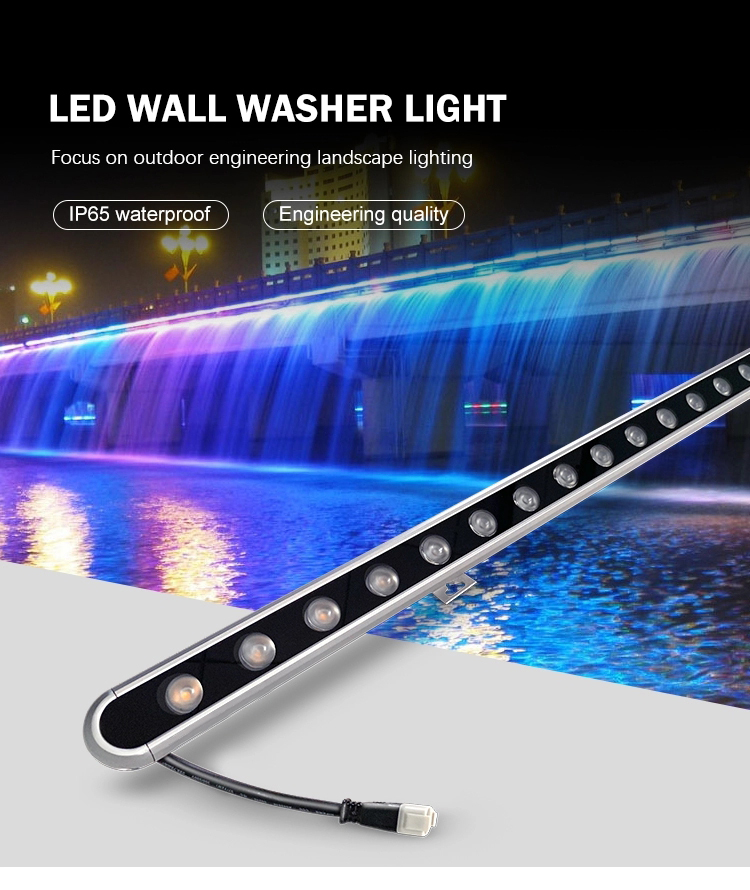 LED wall washer light