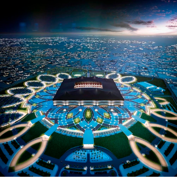 ¡El diseño de iluminación de los ocho estadios de fútbol en la Copa Mundial de la FIFA 2022!
