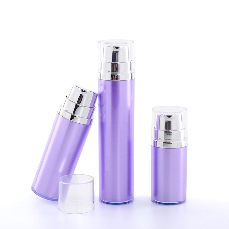 MS118 Purple luxury acrylic vacuum pump bottles