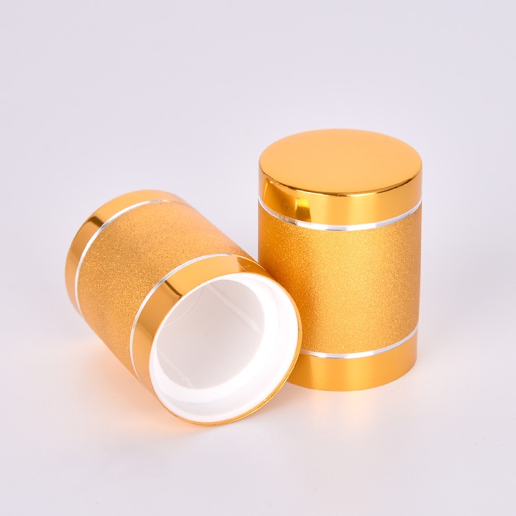 MS204 Gold brushed aluminum airless bottles containers