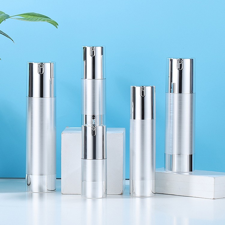 MS205 Tall brushed aluminum airless technology bottles