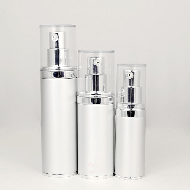 MS206 Blue aluminum cylinder skincare airless pump bottles