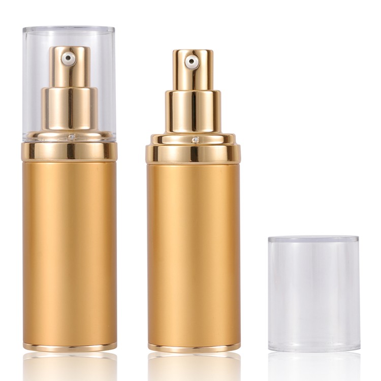MS207 Gold brushed aluminum airless bottles for moisturizers