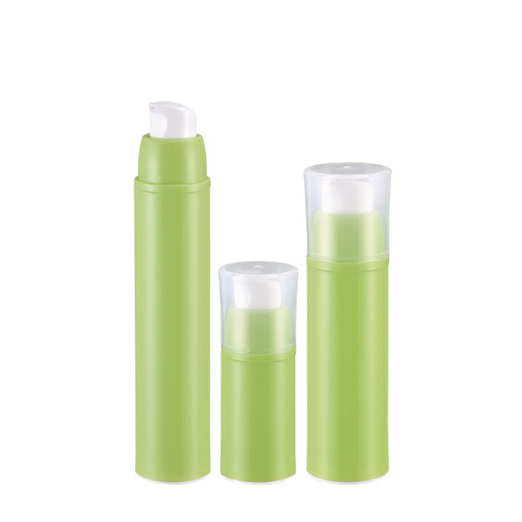 MS306 Red Cylinder PP material airless dispensing packaging for cosmetics