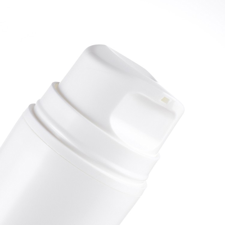 MS319 PP white round airless cosmetic bottles with big dosage