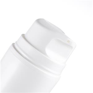MS319 PP frascos de cosméticos redondos brancos e sem ar com grande dosagem