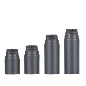 MS320 Black frosted PP airless pump bottles with snap top