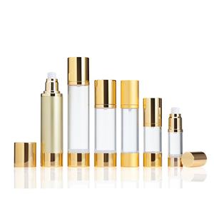 MS008 Cylinder gold AS airless bottles for face care