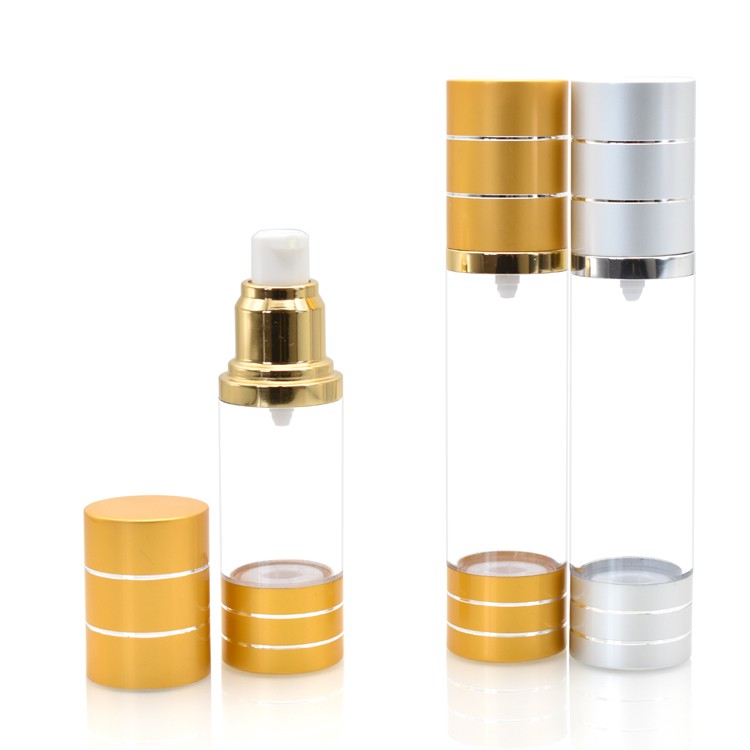 MS010 Refillable gold AS airless dispensing pack with lines