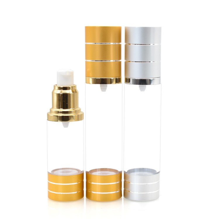 MS010 Refillable gold AS airless dispensing pack with lines