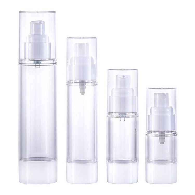 MS019 High end bamboo AS airless bottles with bamboo pump