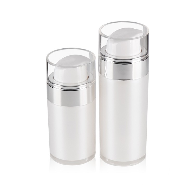 MS025 Double wall white airless cosmetic bottles