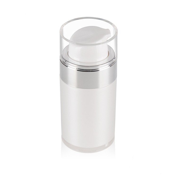 MS025 Double wall white airless cosmetic bottles