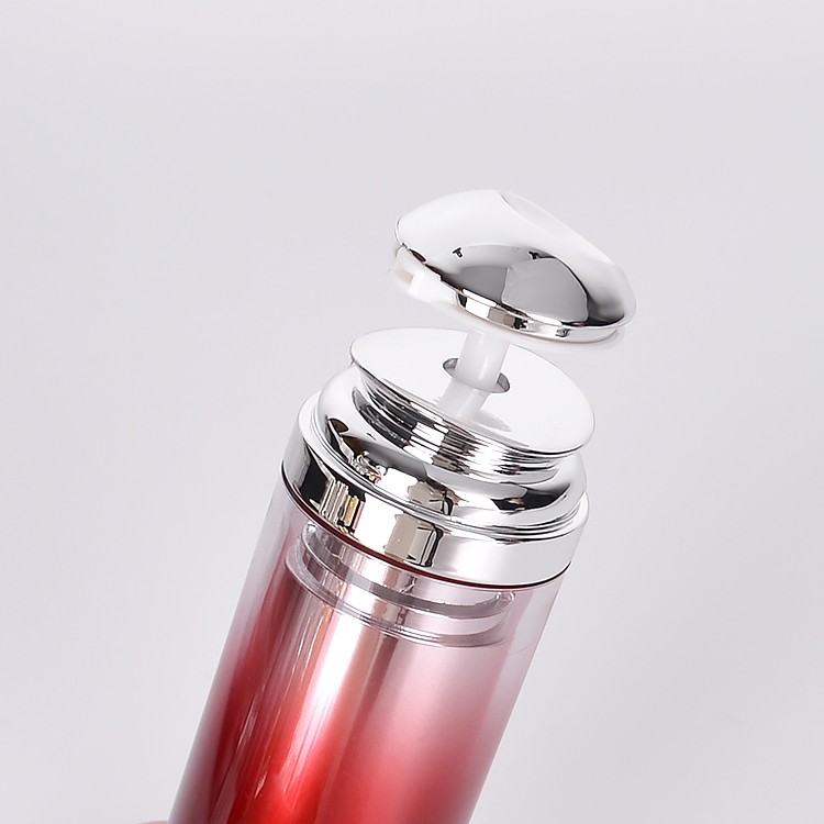 MS027 Gradual red color AS airless dispensing bottles