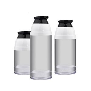 MS032 Single wall AS airless bottles with black pump