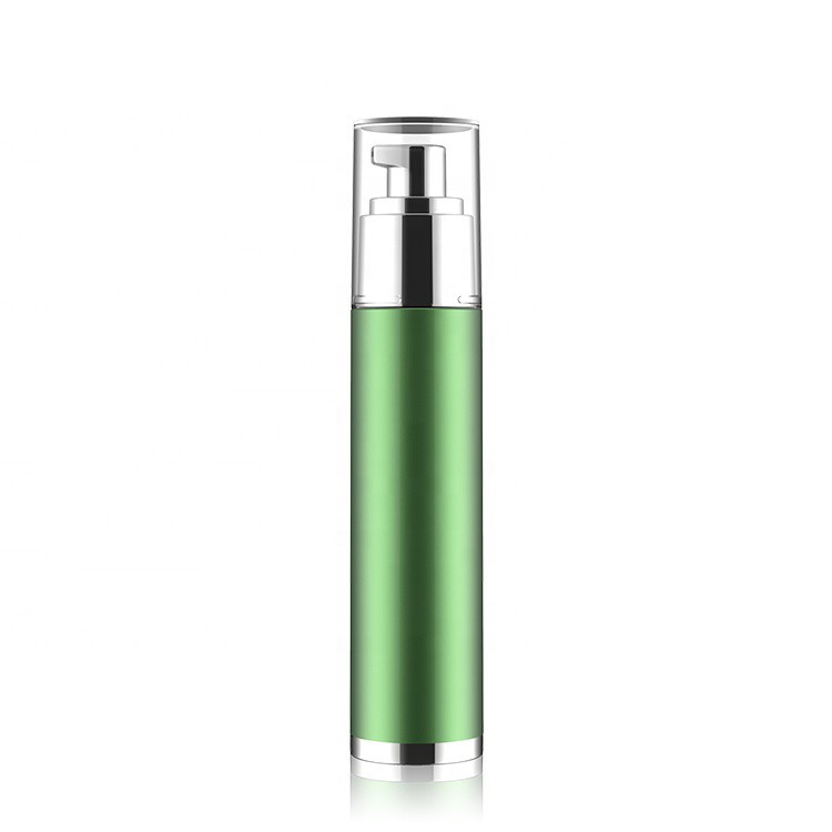 MS034 Green vacuum cosmetic bottles with spraying pump