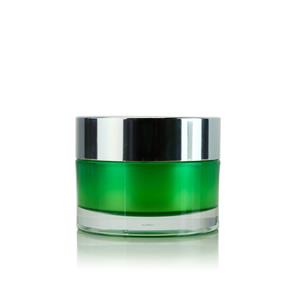 MJ001 Luxury acrylic cosmetic jars with silver cap