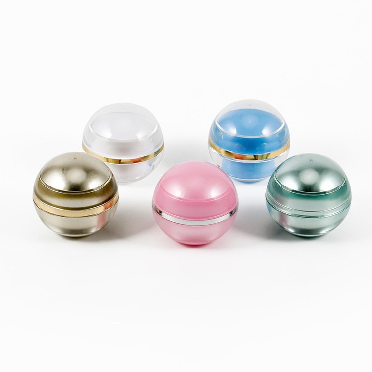 MJ009 Acrylic cosmetic ball jars skincare products