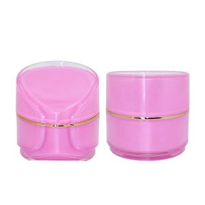 MJ015 Luxury pink acrylic bottles and jars