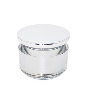 MJ028 Glänzende silberne Schönheitsverpackungsgläser aus Acryl