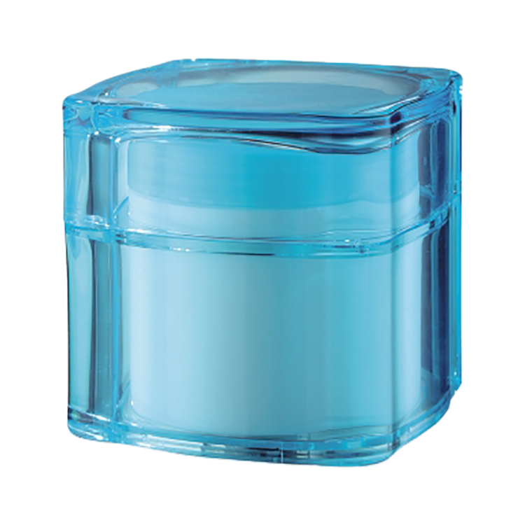 MJ034 Acrylic containers with dual chamber for cream
