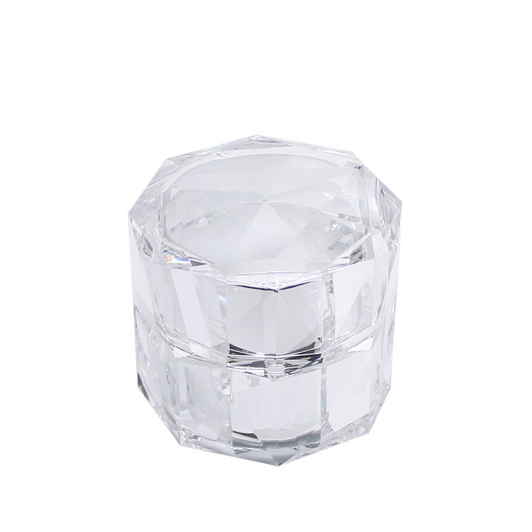 MJ037 Pots de soins cosmétiques en acrylique diamant