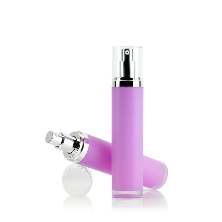 MB001 Luxus-Verpackungsflaschen aus rosa Acryl-Hautpflege
