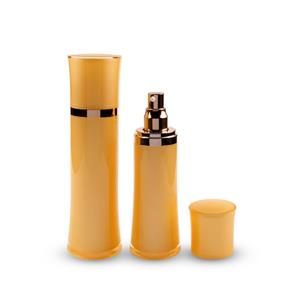 MB007 Yellow acrylic cosmetic packaging bottles