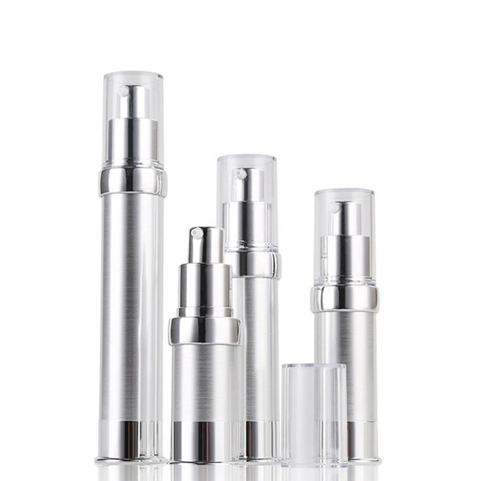 MS209 Refillable brushed aluminum airless beauty packaging