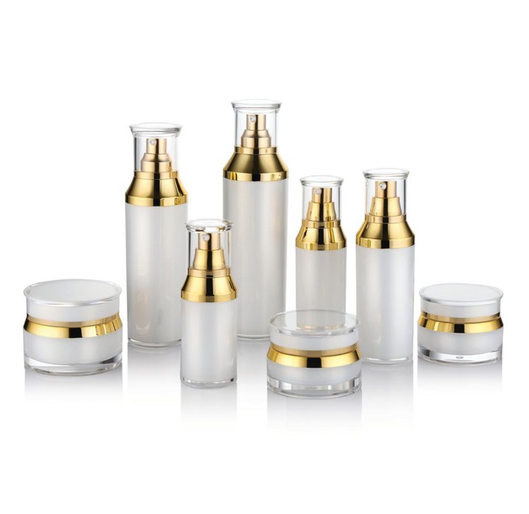 MB017 High quality acrylic cosmetic packaging bottles