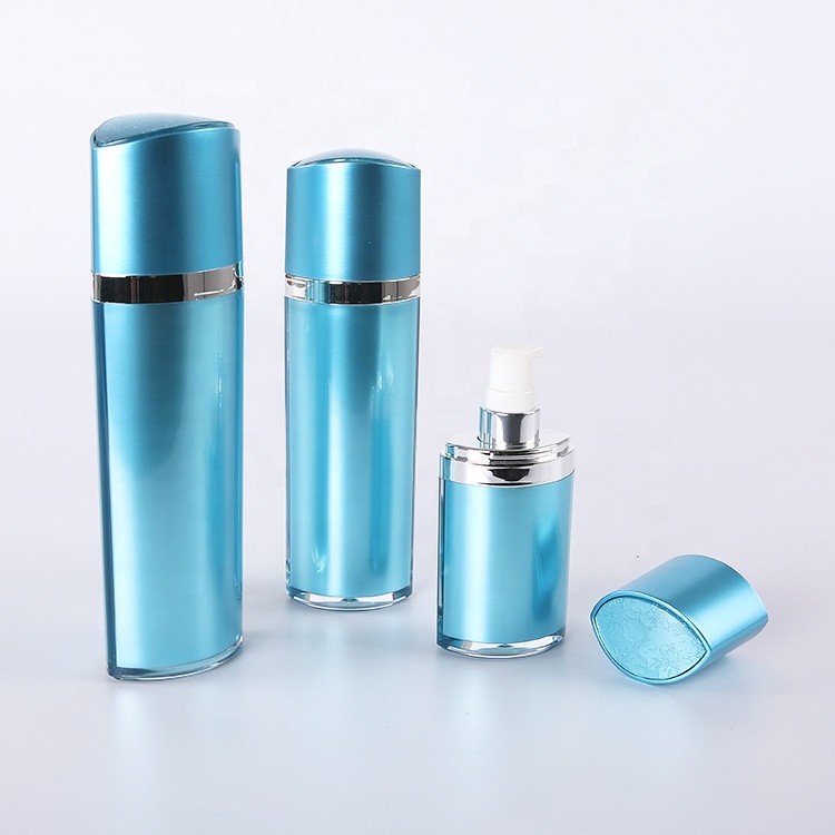 MB020 Acrylic oval skincare packaging serum bottles