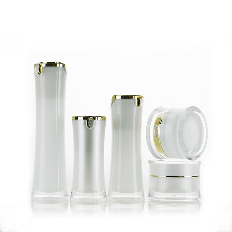 MB035 Acrylic pearly white face care packaging bottles