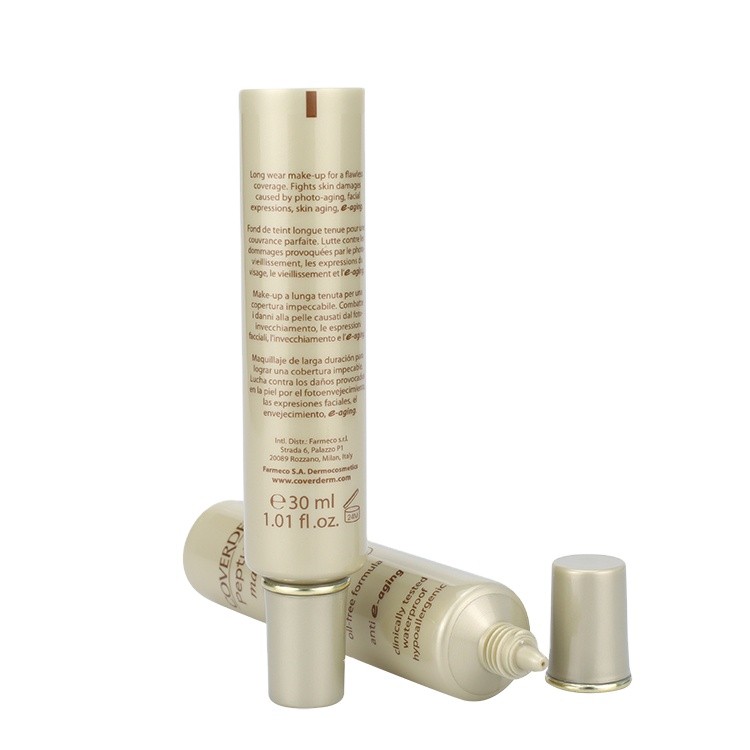 RT007 Round Tubes plastic cosmetic tubes with tip top