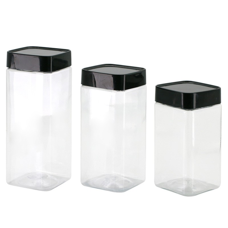 PET jars for food, nuts and candies with aluminum cap