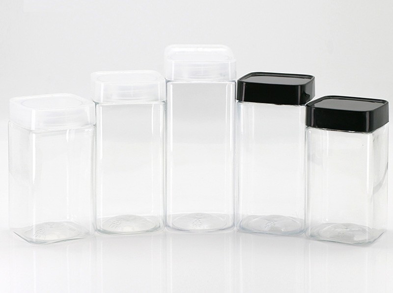PET jars for food, nuts and candies with aluminum cap