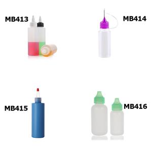 MB413 - MB416 Botellas de plástico para apretar con tapa giratoria