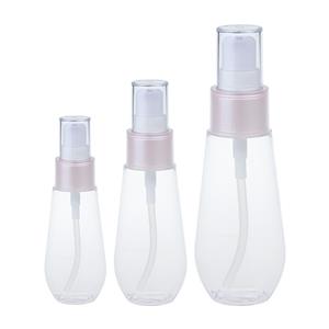 MB207 Botellas de spray cosmético PETG de plástico transparente
