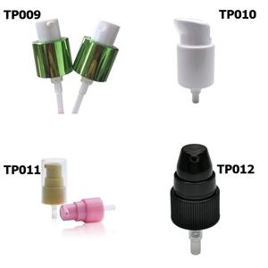 TP009-012カラフルな化粧品用プラスチッククリーム処理ポンプ