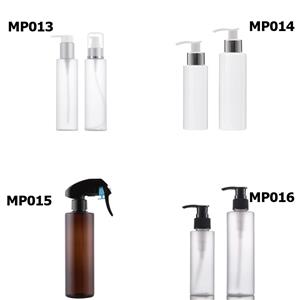 MP013 - MP016 Botellas de champú de plástico PET con bombas
