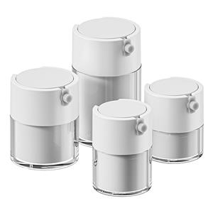 MS404 Zwarte cosmetische airless dispenser met spiegel