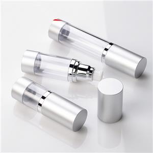 MS007 Flacon sous vide AS airless métallisé argent mat