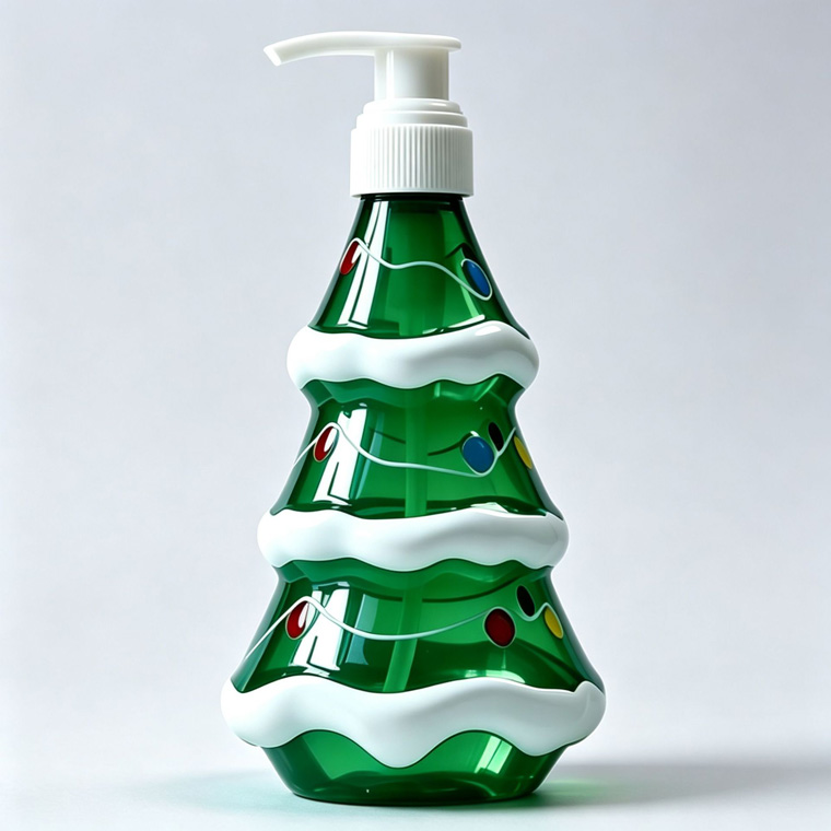 PET- Santa Claus bottles & Christmas tree bottles