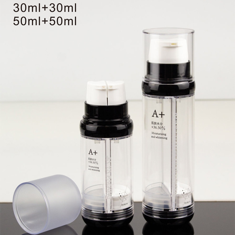 MB107 Airless fles met dubbel doseersysteem