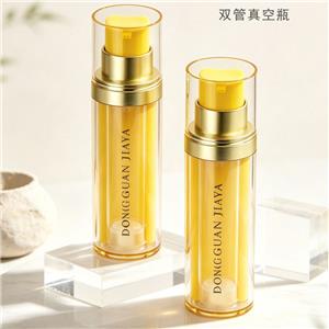 Botellas de doble cámara sin aire MB108 de 25 ml + 50 ml