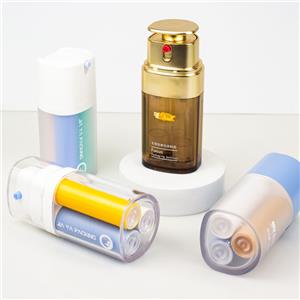 MB118 three chamber with dispensing pump bottles