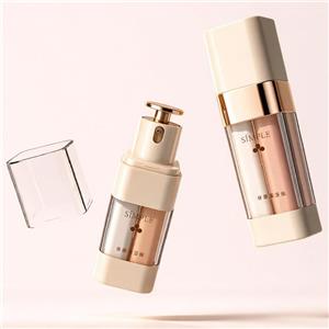 MB122 square vacuum dual dispensing system bottle