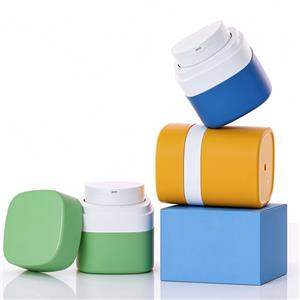 MS406 square vacuum dispensing pump jars in green