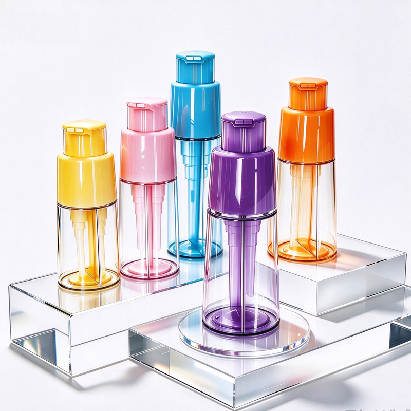 MB101 Round dual pump bottles